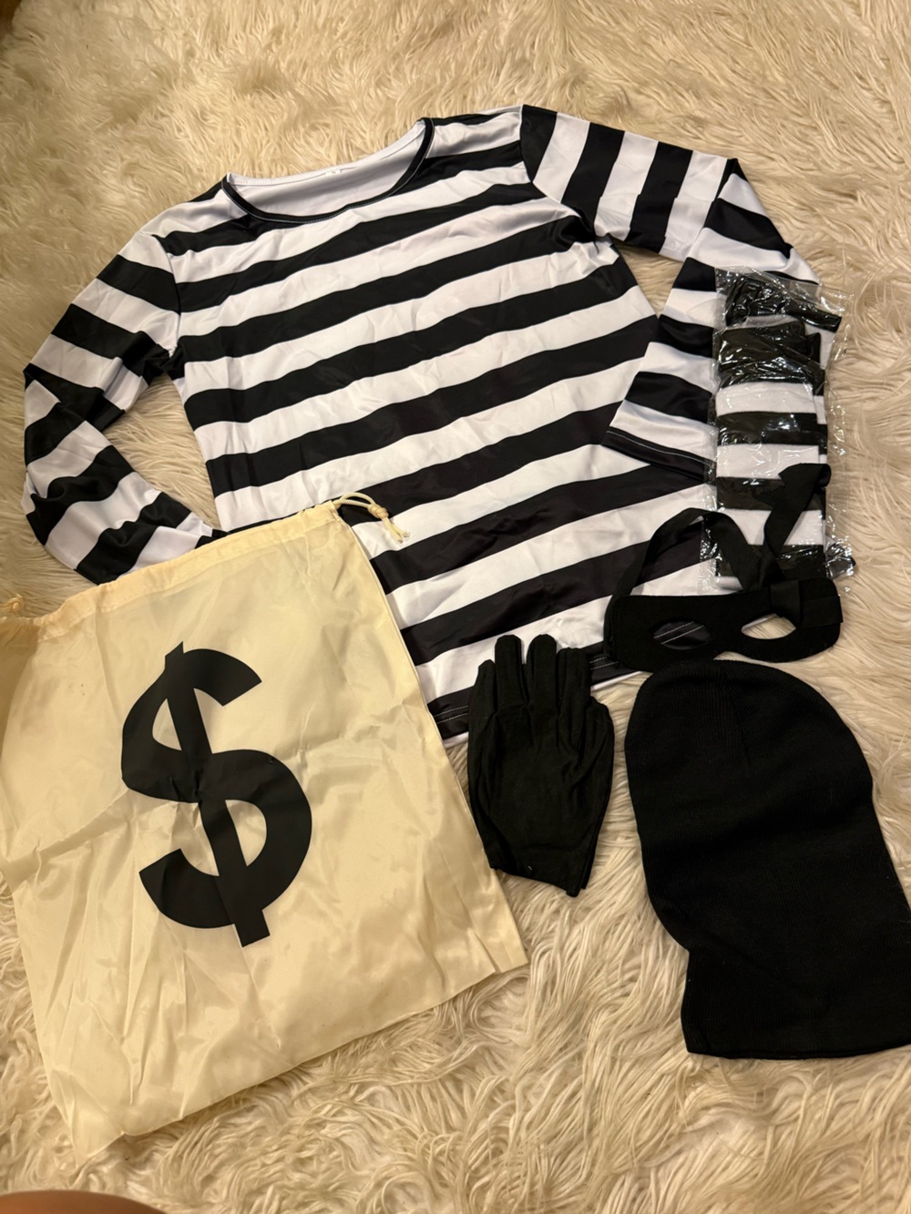 Adults bank robber costume (E9)
